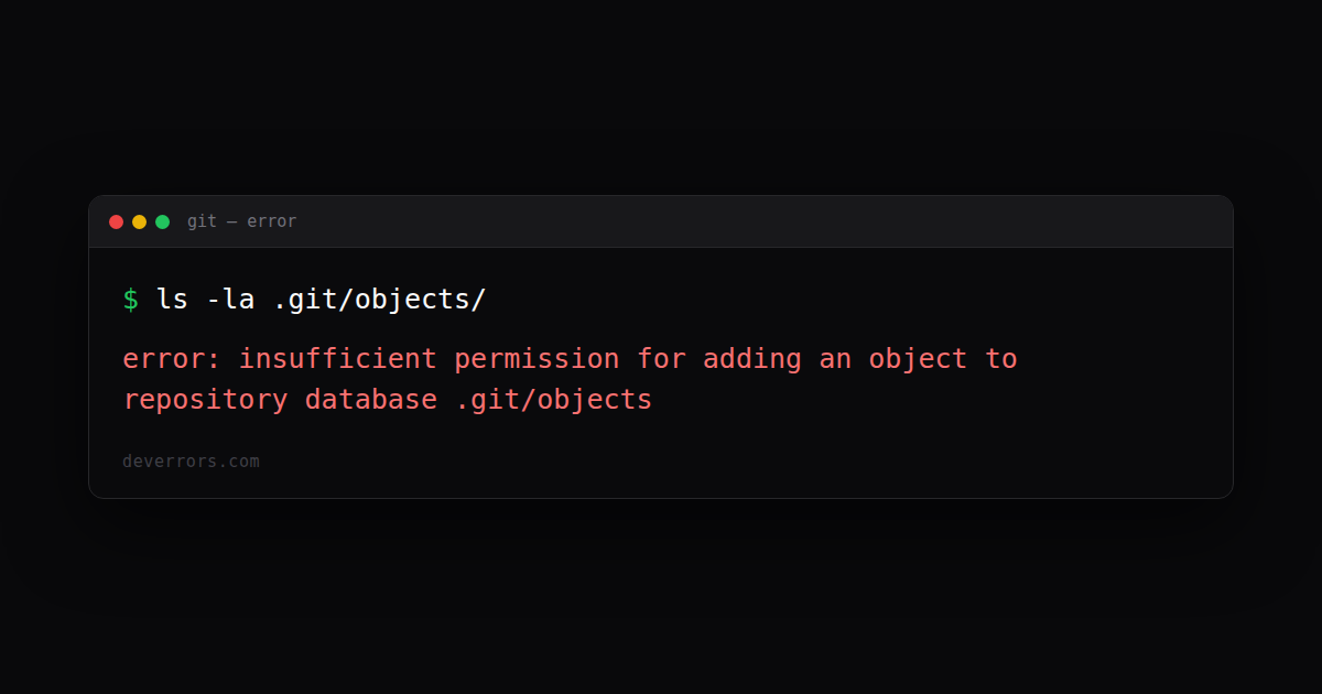 How to fix error: insufficient permission for adding an object to ...